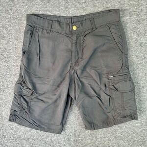 Burnside Cargo‎ Shorts Men's 33 Gray Casual Pockets Lightweight Beach Outdoor